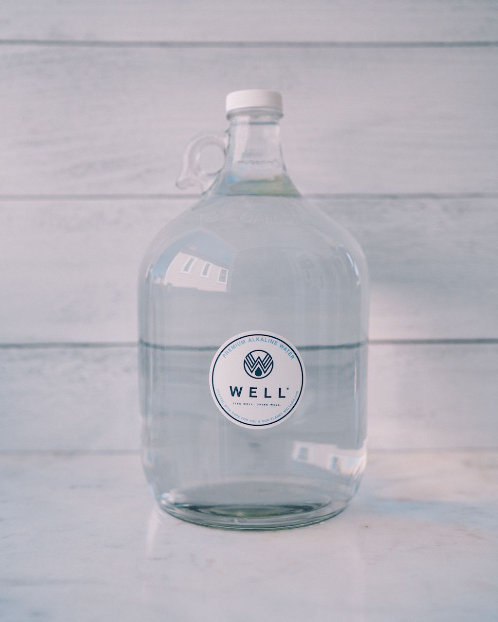 One Gallon Glass Bottle – WELL Alkaline Water